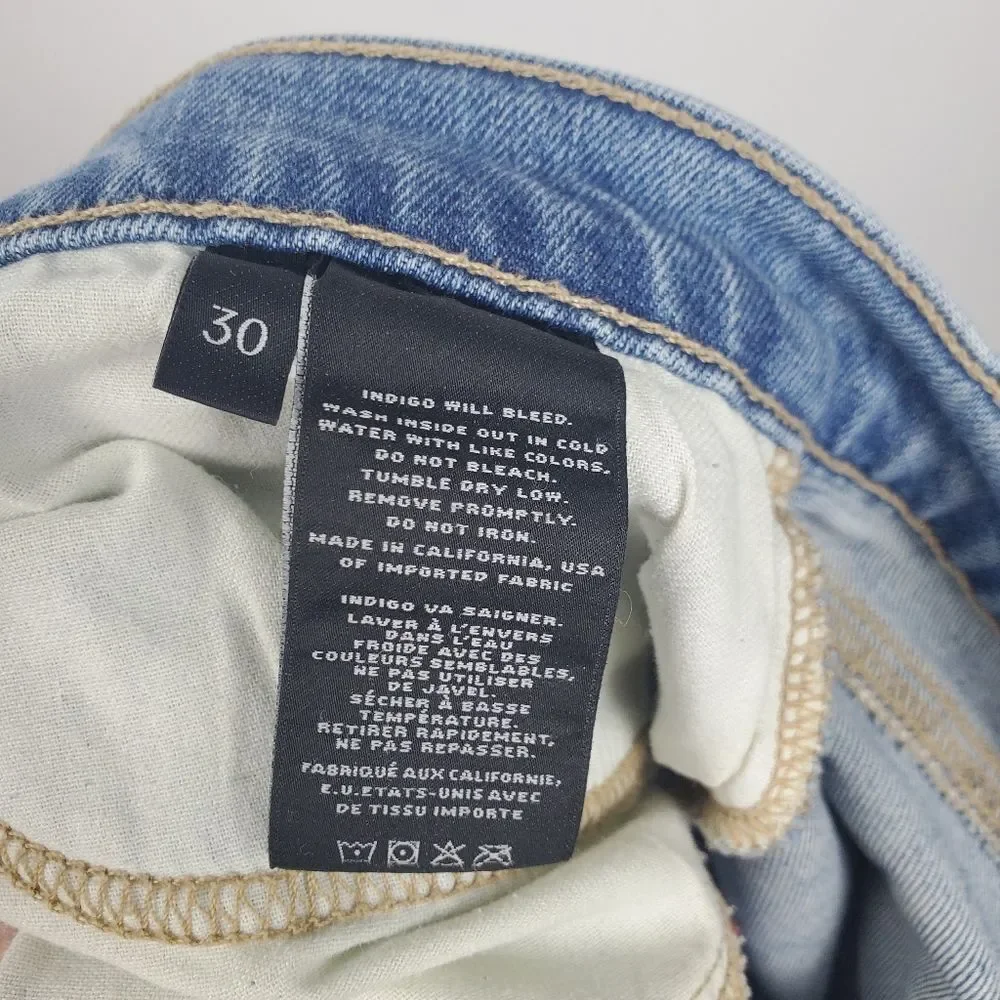 J BRAND cropped Ellis love cat light wash Denim ankle jeans Womens 30 Casual - Picture 9 of 9